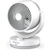 XSQUO Useful Tech Smart Fan, ventilatore da tavolo silenzioso, portatile, intelligente per casa, ufficio, camera da letto, soggiorno, cucina, sala da pranzo, comodino