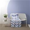 Bassetti Telo Arredo Copridivano Copritavola Lenzuolo Telo Mare Picnic Multiuso Granfoulard cm 270x270 100% Cotone Made In Italy (blu)