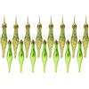 Christmas Concepts Confezione da 15-8,5 cm, 85mm (3.4) di Palline a Goccia - Opaco e Glitter Design - Palline di Natale ... (Verde Lime)