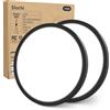 slochi 2 Pezzi Plafoniera LED Soffitto, 3000K/4000K/6500K Impermeabile Lampada da Soffitto Nero, 24W 2800LM Plafoniera Bagno per camera da letto, Cucina, Soggiorno, Balcone, Ø30cm