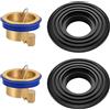 SLIAXINT 2PCS Valvola Anti Ritorno Doccia, Tappo Anti Odore Scarico Doccia, Nucleo Scarico Pavimento con Guarnizione Tagliabile, Anti Insetti Anti Riflusso Sifone Universale per Bagno Cucina Balcone