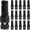 PATIKIL Connettore Per Filo A Bassa Tensione, 16 Pcs Connettore Per Filo 12-20 Gauge Connettore Per Cavo Luci Paesaggistiche Connettori Impermeabili Per Luci Paesaggistiche, Nero