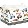 Clastyle Ceste Biancheria Bambini Auto Cestino Giocattoli Vestiti Impermeabile per Ragazzo Cestino Portaoggetti per Bagno Cameretta Bucato, Camion Mostruoso, 40x30x30 cm