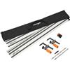 Evolution Power Tools ST2800-G2 Guida per Seghe Circolari/Binario | Universale per la maggior parte delle marche Makita, Bosch, Festool | 2,8 m (2x 1400 mm) Accessorio di arresto finale incluso