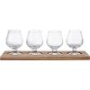 Bar Craft BarCraft, Pala da degustazione con bicchieri, 34 x 11,5 cm, in confezione regalo
