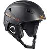 Black Crevice, Kitzbühel, Casco da Sci, per Uomo e Donna, in Policarbonato, Traspirante, Regolabile, S, Nero/Arancia