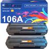 Tito-Express EcoSerie 106A W1106A Toner con Chip Compatibile per HP Laser 107w 107a 107r 107 MFP 135a 135ag 135r 135w 135wg 137fwg 137fnw 138fnw 138fw 138p 138pn 138pnw Multipnw Nero Confezione da 2