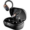 Skullcandy Push ANC Active in-Ear Wireless Earbuds, 58 Hr Battery, IP67 Waterproof, Wireless Charging, Microphone, Works with iPhone Android and Bluetooth Devices - True Black/Orange