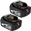 Goodexo 2X ricambio per Makita Batterie 18V 5,5Ah BL1850 BL1860B BL1850 BL1840 BL1830 BL1820B BL1815 Compatibilità con gli utensili elettrici Goodexo