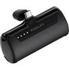Kuulaa Power Bank 4500mAh,Ultra-piccolo&Ultra-compatto USB C Caricatore Portatile, Mini Powrbank Batteria Esterna per Android Samsung Galaxy/Note/OPPO/LG/Switch/Huawei/Xiaomi,Black