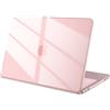 eleger Cover compatibile con MacBook Neo 13 pollici A18 Pro A3404, uscita nel 2026, Custodia dura per Mac Book Neo 13", Rosa pastello trasparente