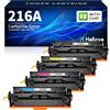 Halloya 216A Toner compatibile con HP 216A W2410A W2411A W2412A W2413A per HP Color Laserjet Pro MFP M183fw Toner M182n M183fdw M182 M182nw M155 (con chip, confezione da 4)