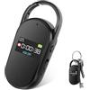 woeaozy 64GB Registratore Vocale - PortatileMini Registratore Audio Digitale Professionale Con Attivazione Vocale e MP3, Design a Portachiavi, AGC Riduzione del rumore, Lezioni, Riunioni, S29 (Black)