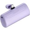 Kuulaa Power Bank 4500mAh,Ultra-piccolo&Ultra-compatto USB C Caricatore Portatile, Mini Powrbank Batteria Esterna per Android Samsung Galaxy/Note/OPPO/LG/Switch/Huawei/Xiaomi (Purple)