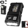 flintronic Mini Lampada da Lavoro, 1 Pezzi COB Lampade Ruotabile di ispezione,Ricaricabile Ttramite USB C, Lampada portatile per Auto/Campeggio/Home e di Emergenza Uso