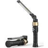 HOTLIGH Lampada LED Ricaricabile - 5000mAh Lampada Officina con design pieghevole ruotabile a 360°, 1200 lumen Torcia Ricaricabile, 3 modalità di illuminazione Torcia da Lavoro per riparazioni auto