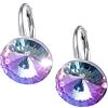 LillyMarie LILLY MARIE Orecchini Da Donna In Argento Sterling Con Cristalli Multicolori Tondi