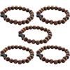 LIFKOME 5 Braccialetto Con Croce In Legno Braccialetti Da Uomo Braccialetto Con Croce Cristiana