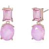MABINA GIOIELLI - Orecchini Donna - Orecchini pendenti con fusion stone rosa - 563792
