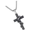 LIFKOME Collana Ciondolo Croce in Inossidabile Design Originale e Vintage per Uomo Donna