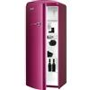 Gorenje Frigorifero A++, altezza 154 cm, 196 kWh/anno, 255 l, congelatore da 26 l, sistema di raffreddamento dell'aria con funzione QuickCooling, 4 ripiani in vetro, colore lampone metallizzato