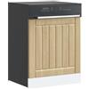 mzdioop Lavastoviglie Lucca Sonoma Rovere, materiale in legno, 60 x 1,5 x 67 cm, durevole, resistente all'umidità, protegge la lavastoviglie, facile da pulire