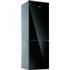 Amica KGC15531SG - Combinazione di congelatore, classe A++, altezza 185 cm, 212 kWh/anno, 214 litri, scomparto frigo da 90 litri, rivestimento antiBacteria, colore: Nero/Grigio