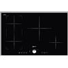 Neff TT 4388 N - Piano cottura elettrico, in vetroceramica, 80,3 cm, 4 zone di cottura a induzione, colore: Nero