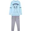 CARTOON Pigiama Invernale Stitch, Disney, Adulto, con Felpa Oversize, 100% Cotone Jersey (L)