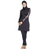 RSSR ziyimaoyi - Costume da bagno per donne musulmane - Burkini per l'estate, donna, Nero , M