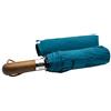 KELINTER Ombrello Pieghevole Automatico - 10 Steli Rinforzati, Teflon 300T, Antivento, Manico in Legno Ergonomico, Compatto 480g - Per Uomini & Donne (Blu)