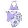 Generico Bikini Donna Mare Push Up Tanga Hot Costume Due Pezzi Imbottito Triangolo Americana Costumi Bagno 2 Pezzi Schiena Scoperta Piscina Tankini Spiaggia Estate Swimsuit