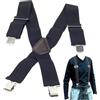 BIKE IT BIKEIT Coppia di bretelle elastiche resistenti per motociclisti e motociclisti, per pantaloni da uomo, colore: Nero, Nero , Taglia unica