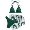 Generico Bikini Donna Mare Push Up Tanga Hot Costume Due Pezzi Imbottito Triangolo Americana Costumi Bagno 2 Pezzi Schiena Scoperta Piscina Tankini Spiaggia Estate Swimsuit