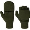 LIPODO Fingerless Guanti Donna/Uomo - Unisex - Guanti senza dita in maglia - Autunno/Inverno - Lavabile - Tinta unita oliva 9 HS