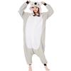 Simzoo Pigiama Intero Animali Unisex Kigurumi Adulto Carnevale Onesie Cosplay Halloween Costume per Donna Uomo Sleepwear
