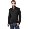 Vincenzo Boretti Maglione-Pullover Elegante da Uomo, Collo-Sciallato a Costine con buttone, Manica-Lunga, Maglia Grossa, Aderente/Slim, Caldo - Inverno, Autunno, Mezza Stagione