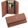 JAGUAR - Portachiavi Uomo in Pelle Vera con 6 Ganci e Pratiche Tasche (Azteco)