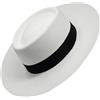 Gamboa Originale Cappello Panama Tesa Larga Cappelli di Paglia Uomo e Donna Protezione Solare UPF 50+
