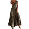 RYTEJFES Abito Estivo Donna Abiti Estivi Donna Vestito Elegante Casual Lungo Abitino Vestiti Curvy Cotone Maglina Eleganti Svasati Vestitino Corto Summer Dress Fresco Primaverile 5Xl Floreale Lunghi Lino