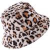 KOMBIUDA Cappello Invernale Leopardato in Pelliccia Morbida Ripiegabile per Autunnale all Match con Fodera