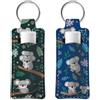 OLYCRAFT 2 pz. Portachiavi Porta Rossetto Koala Porta Balsamo per Labbra Portachiavi In Gomma per Rossetto Porta Rossetto Portatile Borse Porta Rossetto Animale Porta Portachiavi Da Viaggio