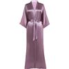 PRODESIGN Kimono in raso da donna, lungo, setoso, accappatoio, pigiama, abito da damigella d'onore
