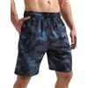 Arcweg Pantaloncini da Uomo per Nuoto Pantaloncini da Bagno Asciugatura Rapida Shorts da Spiaggia Lunghi con Multi-Tasche Surf a Righe