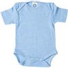 Cosilana, Body a maniche corte per neonato, 91052, in cotone/lana/seta blu (06). 50 cm-56 cm
