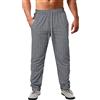 Generic Pantaloni Cotone Lino Uomo-Pantaloni Sportivi Casual da Uomo in Cotone E Lino Gessati Primaverili Estivi Pantaloni Righe