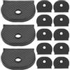 LRXIYODE Copertura per Chiavi in Silicone Nero, 60 Pezzi, Resistente All'acqua e Leggera, Protezione Semicircolare per Ufficio e Viaggio