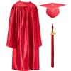 GraduatePro Bambini 2026 Cappello LaureaScuola Materna Prescolastico Costumi per la laurea Unisex 12 colori
