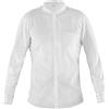 GIBLOR'S, Giacca - Camicia da Uomo Art. 22P08G297 00 in Piquet Misto Cotone, con Collo Coreano e vestibilità Slim Fit. Abbottonatura Centrale a Pressione. Bianco (L)