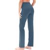 icyzone Pantaloni da Donna Sportivi Dritto,Larga Pantaloni da Tuta Vita Alta con Tasca Pantaloni Yoga Fitness Pilates